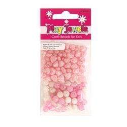 AussieSuperStore Jewellery Making Supplies PJ Twin Pack Bead Glitter Heart/Round Beads PJ Twin Pack Bead Glitter Heart/Round Beads  | Jewellery Making Beads 9323823158354 PJD122